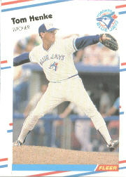 1988 Fleer Baseball Cards      112     Tom Henke